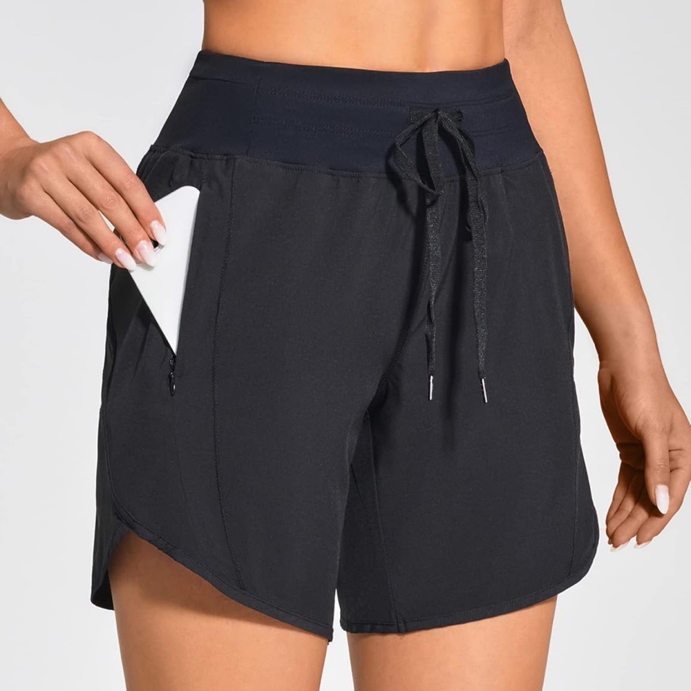 Zuty 7" Women's Black Athletic Running Shorts - Picture 3 of 7